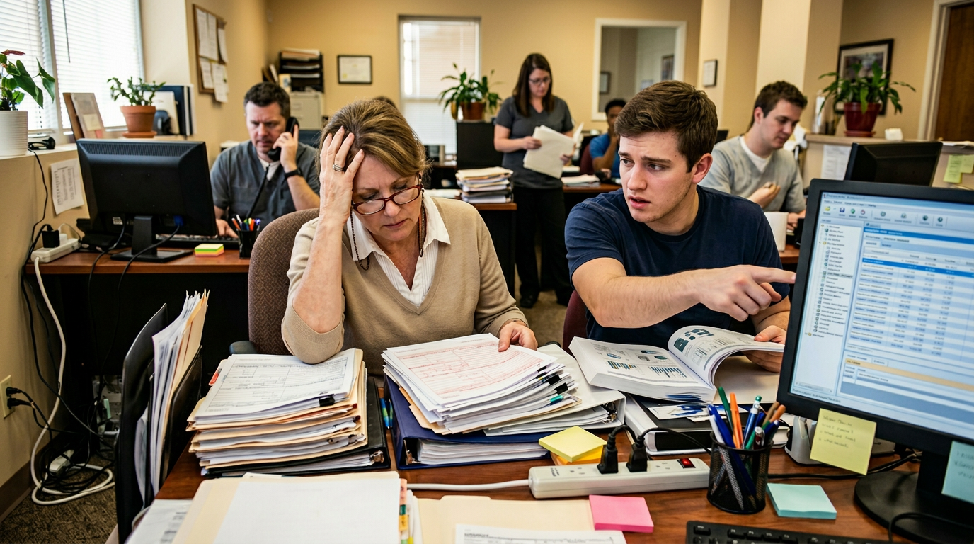 A financial comparison chart showing the visible cost of billing salaries versus the hidden expenses of recruitment, software, and training.